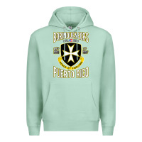 Seafoam Borinqueneers Puerto Rico Flag Honor Et Fidelitas Premium Hoodie - ArtMosaic