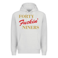 Dove Grey forty fvckin' niners Premium Hoodie - ArtMosaic