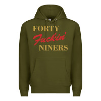 Army Green forty fvckin' niners Premium Hoodie - ArtMosaic