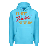 Ocean Blue forty fvckin' niners Premium Hoodie - ArtMosaic