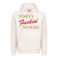 Pale Pink forty fvckin' niners Premium Hoodie - ArtMosaic