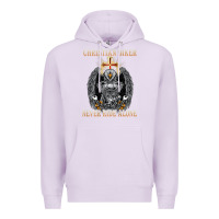 Lilac jesus christian biker never ride alone Premium Hoodie - ArtMosaic