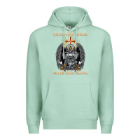 Seafoam jesus christian biker never ride alone Premium Hoodie - ArtMosaic