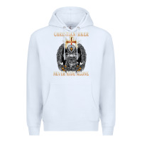 White jesus christian biker never ride alone Premium Hoodie - ArtMosaic