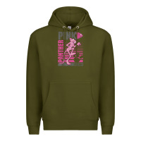 Army Green Pink Panther Premium Hoodie - ArtMosaic