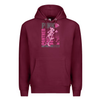 Burgundy Pink Panther Premium Hoodie - ArtMosaic