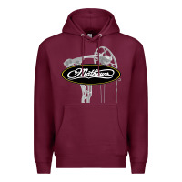 Burgundy sport mathews concert Premium Hoodie - ArtMosaic