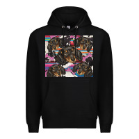 Black dachshund Premium Hoodie - BarkalooDesign