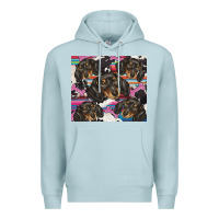 Blue Mist dachshund Premium Hoodie - BarkalooDesign