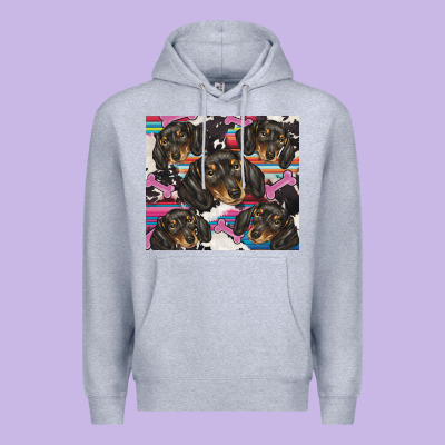 Dachshund Premium Hoodie Designed By Barkaloodesign