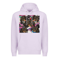 Lilac dachshund Premium Hoodie - BarkalooDesign