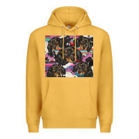 Mustard dachshund Premium Hoodie - BarkalooDesign