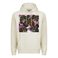 Oatmeal Heather dachshund Premium Hoodie - BarkalooDesign