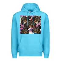Ocean Blue dachshund Premium Hoodie - BarkalooDesign