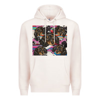 Pale Pink dachshund Premium Hoodie - BarkalooDesign