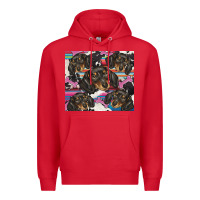 Red dachshund Premium Hoodie - BarkalooDesign