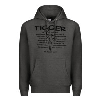 Charcoal Heather tigger if the only one Premium Hoodie - ArtMosaic
