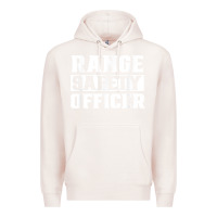 Pale Pink range safety officer worker team job t shirt Premium Hoodie - ArtMosaic