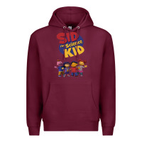 Burgundy Sid The Science Kid boyfriend Premium Hoodie - ArtMosaic