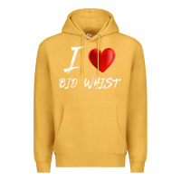 Mustard i love heart bid whist card game t shirt Premium Hoodie - ArtMosaic
