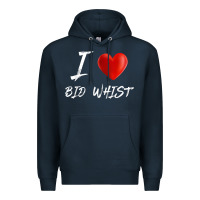 I Love Heart Bid Whist Card Game T Shirt Premium Hoodie | Teevron