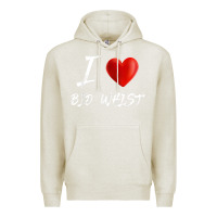 Oatmeal Heather i love heart bid whist card game t shirt Premium Hoodie - ArtMosaic