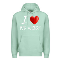 Seafoam i love heart bid whist card game t shirt Premium Hoodie - ArtMosaic