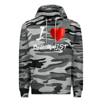 Slate Camo i love heart bid whist card game t shirt Premium Hoodie - ArtMosaic