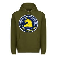 Army Green boston marathon Premium Hoodie - ArtMosaic