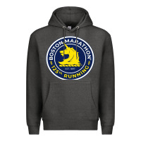 Charcoal Heather boston marathon Premium Hoodie - ArtMosaic