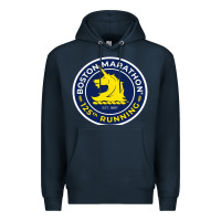 Navy boston marathon Premium Hoodie - ArtMosaic