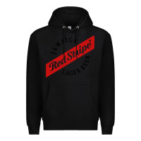 Black jamaica red stripe lager beer Premium Hoodie - ArtMosaic