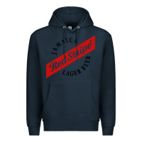 Navy jamaica red stripe lager beer Premium Hoodie - ArtMosaic