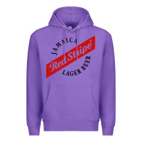 Purple jamaica red stripe lager beer Premium Hoodie - ArtMosaic