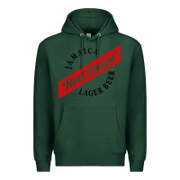 Sports Green jamaica red stripe lager beer Premium Hoodie - ArtMosaic