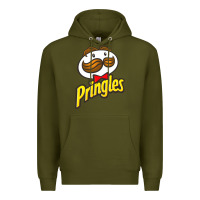 Army Green pringles snack for all Premium Hoodie - ArtMosaic