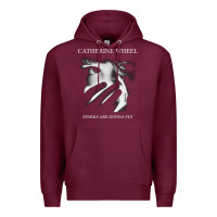 Burgundy Catherine wheel, Catherine wheel art, Catherine wheel vintage, Catheri Premium Hoodie - ArtMosaic