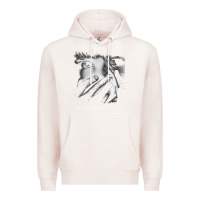 Pale Pink Catherine wheel, Catherine wheel art, Catherine wheel vintage, Catheri Premium Hoodie - ArtMosaic