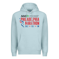 Blue Mist PHILADELPHIA MARATHON Premium Hoodie - ArtMosaic