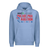 Colony Blue PHILADELPHIA MARATHON Premium Hoodie - ArtMosaic