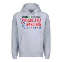 Heather Grey PHILADELPHIA MARATHON Premium Hoodie - ArtMosaic