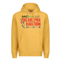 Mustard PHILADELPHIA MARATHON Premium Hoodie - ArtMosaic