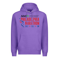 Purple PHILADELPHIA MARATHON Premium Hoodie - ArtMosaic