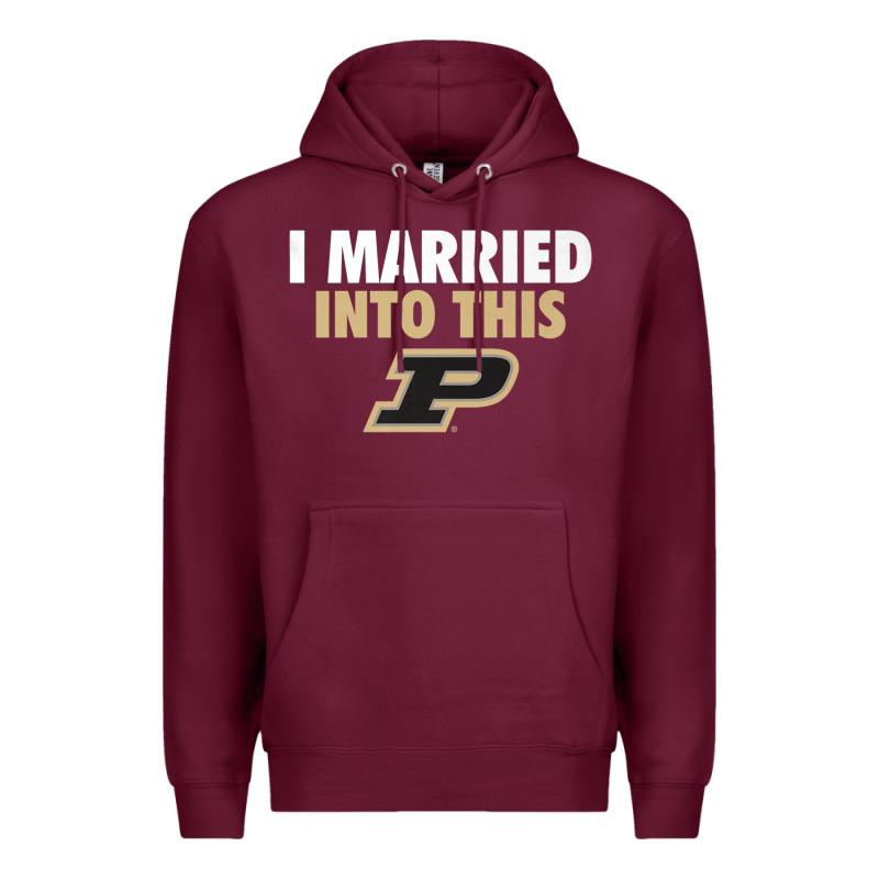 Purdue Boilermakers Married Into This - Apparel Premium Hoodie by ArtMosaic | Teevron