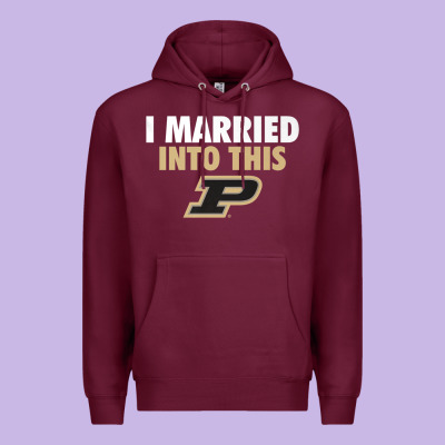 Purdue Boilermakers Married Into This - Apparel Premium Hoodie Designed By Artmosaic