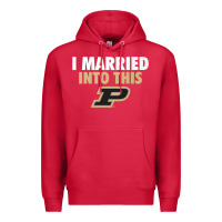 Cardinal Purdue Boilermakers Married Into This - Apparel Premium Hoodie - ArtMosaic