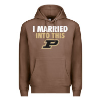Chestnut Purdue Boilermakers Married Into This - Apparel Premium Hoodie - ArtMosaic