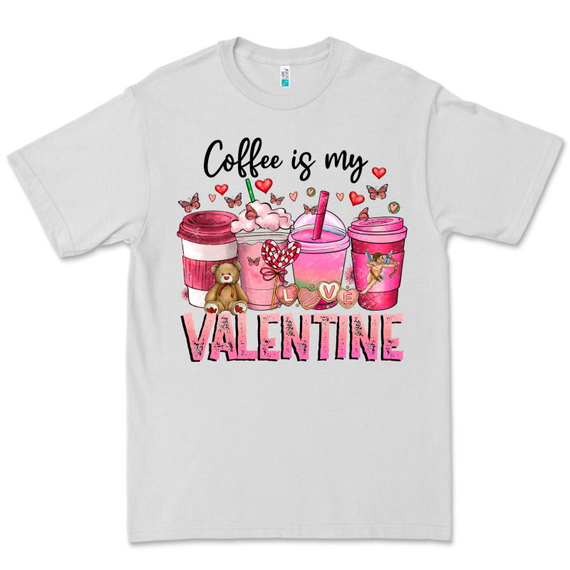 Coffee Is My Valentine Premium Tee by CowhideDigitalArt | Teevron