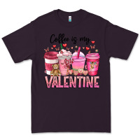 Plum Coffee Is MY Valentine Premium Tee - CowhideDigitalArt