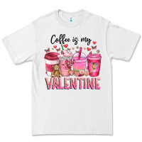 White Coffee Is MY Valentine Premium Tee - CowhideDigitalArt
